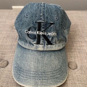 Calvin Klein Jeans Denim Baseball Cap - Light Blue